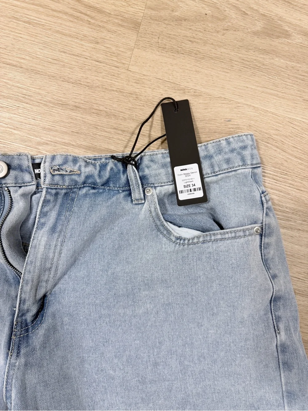 Light Wash Denim baggy shorts